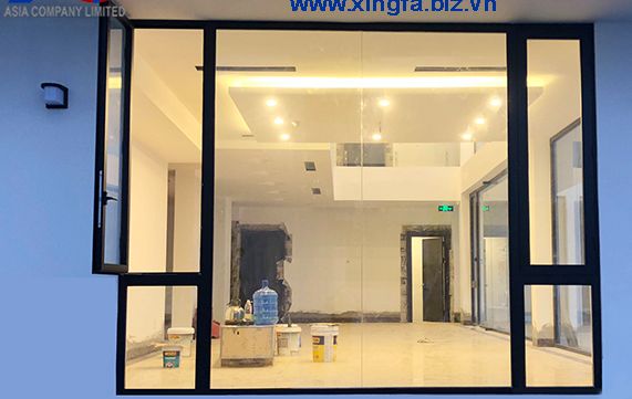 Cửa sổ mở quay nhôm xingfa 