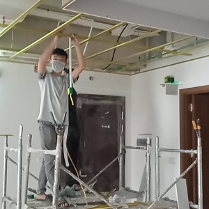 Lắp hệ thống đèn cho nhà anh Thành