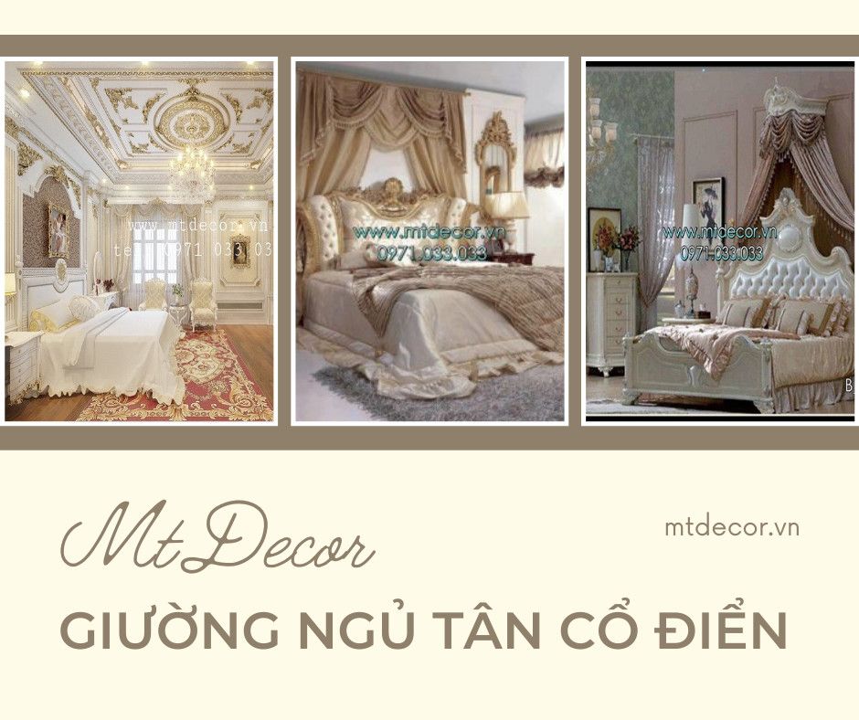 Giường ngủ tân cổ điển 