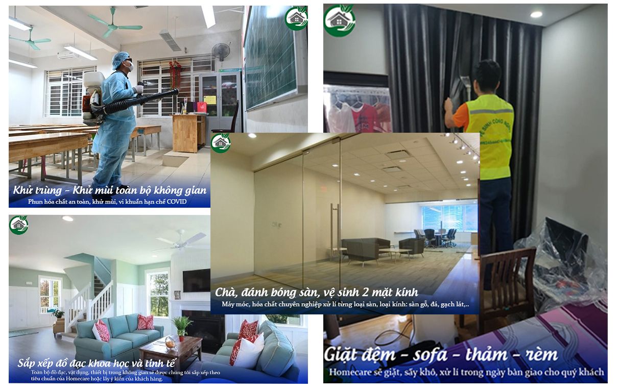 Tổng vệ sinh chuyên sâu toàn bộ không gian
