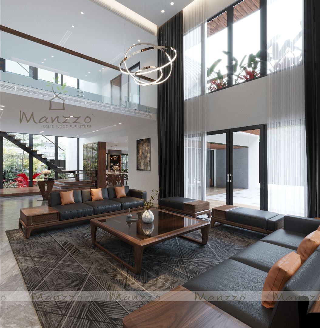 Sofa gỗ óc chó