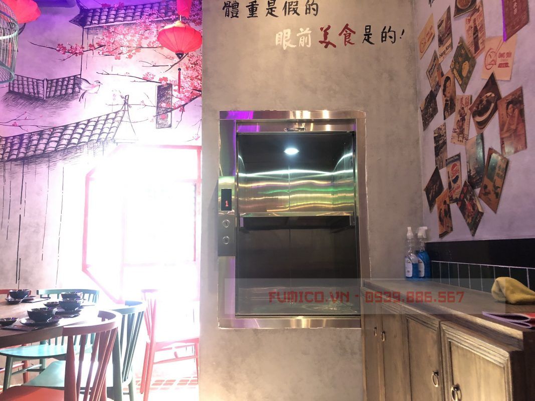 Thang máy tải thực phẩm 