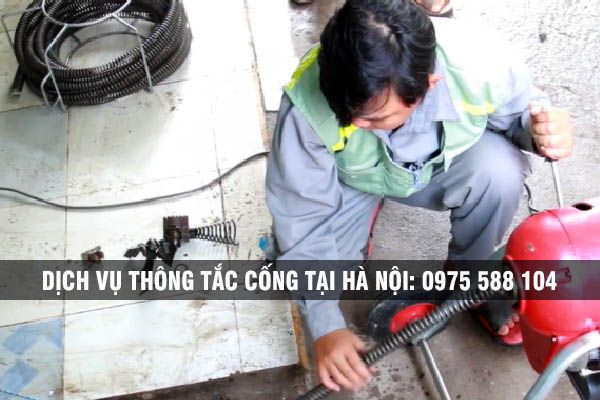 Thông cống tắc tại Hà Nội