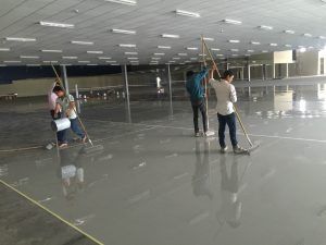 SƠN SÀN EPOXY NHÀ MÁY QISDA 