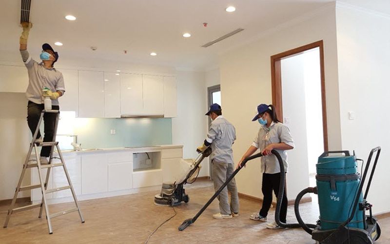Vệ sinh nhà sau xây dựng
