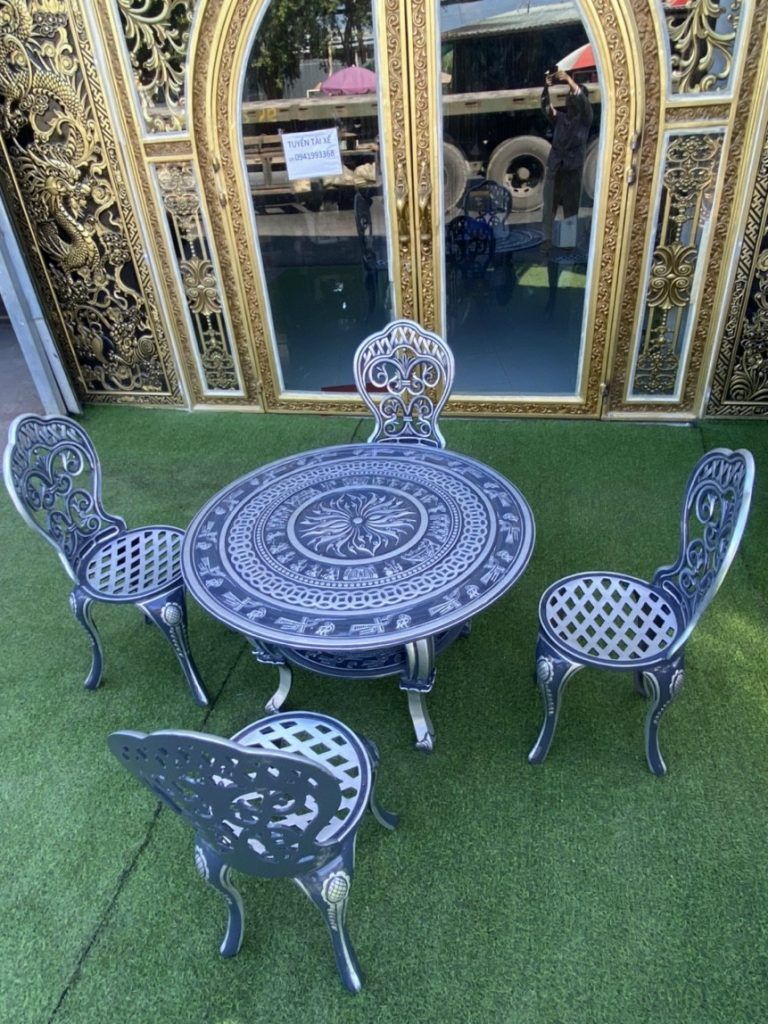 Bộ bàn ghế nhôm 