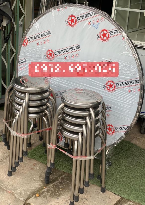 Bàn ghế inox