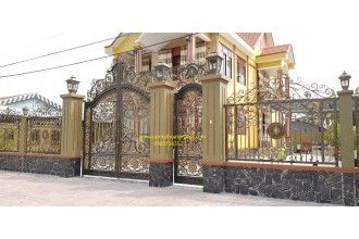 Cửa cổng sắt 