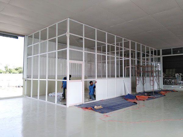 Thi công Vách mặt dựng nhôm kính