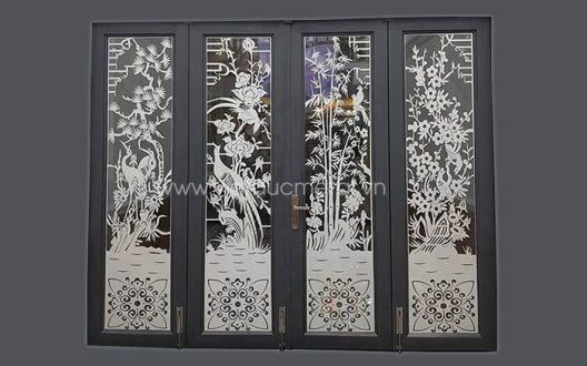Cửa sắt cnc 4 cánh