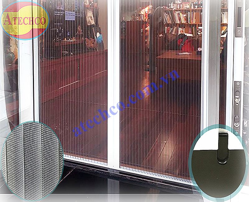 Cửa lưới chống muỗi xếp ngang