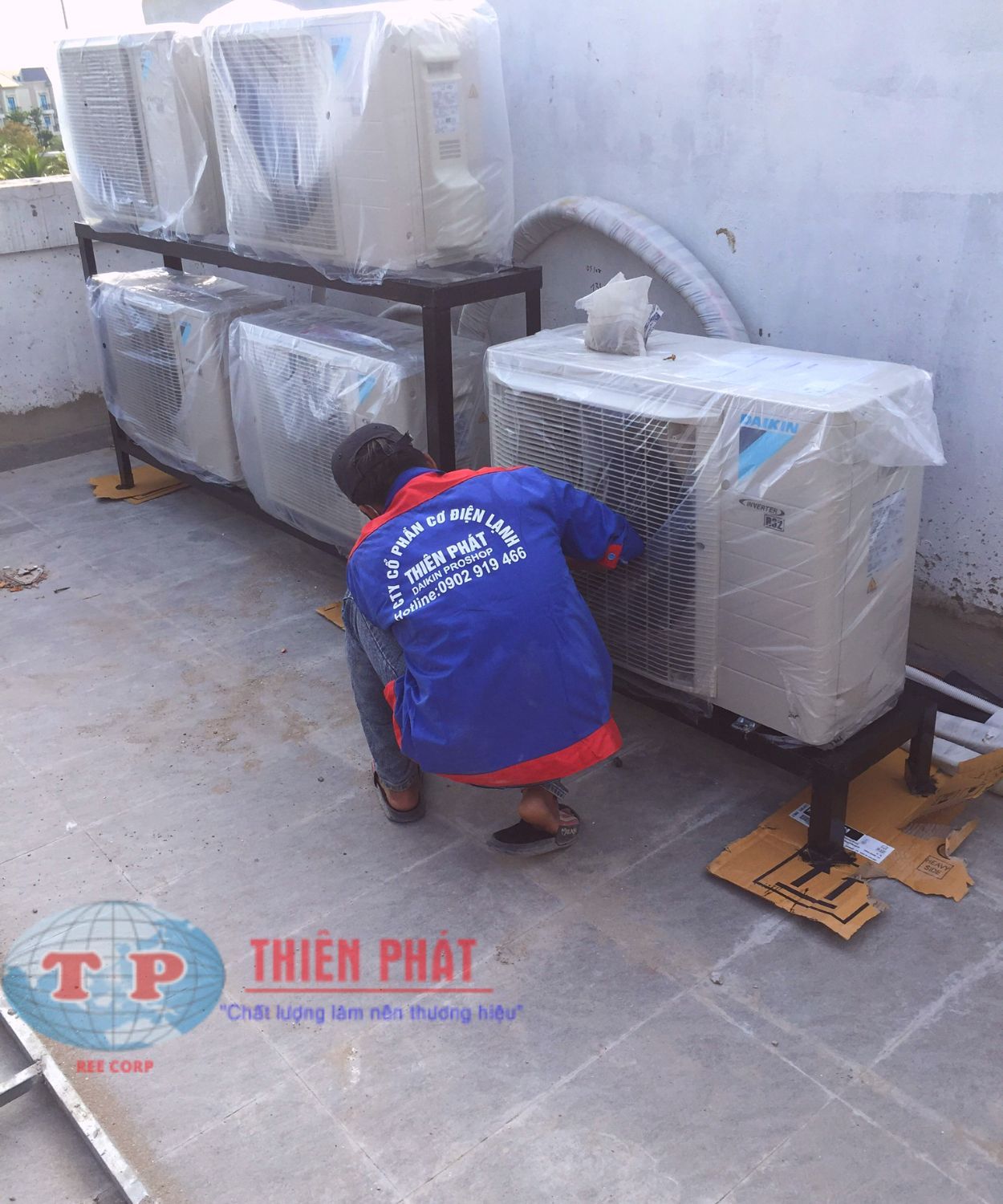 Lắp máy nóng