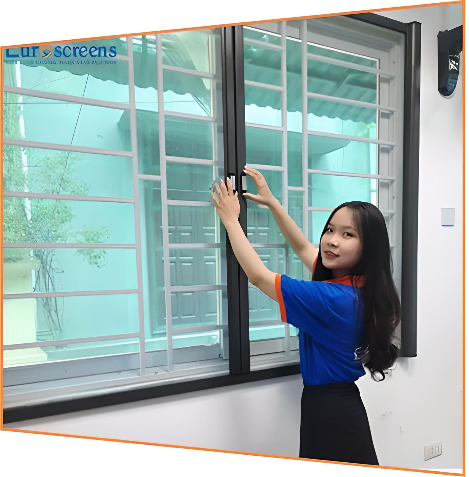 Cửa Lưới Chống Muỗi Tự Cuốn Hệ Tháo Lắp