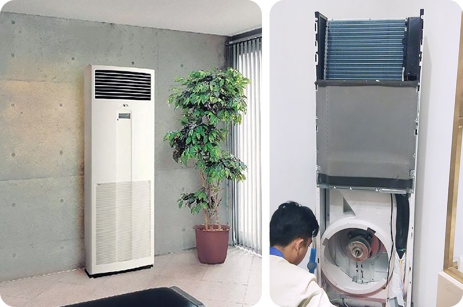 Vệ sinh máy lạnh đứng