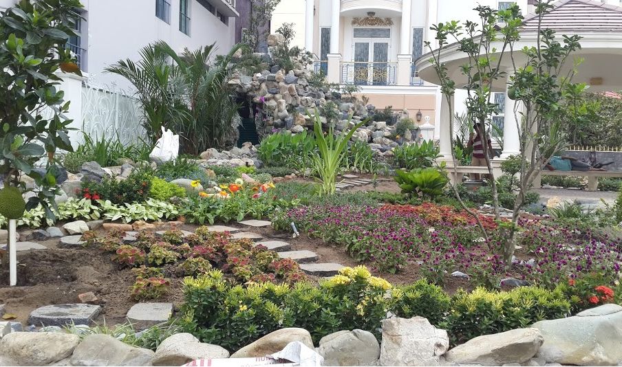 Vườn hoa cho khu biệt thự 