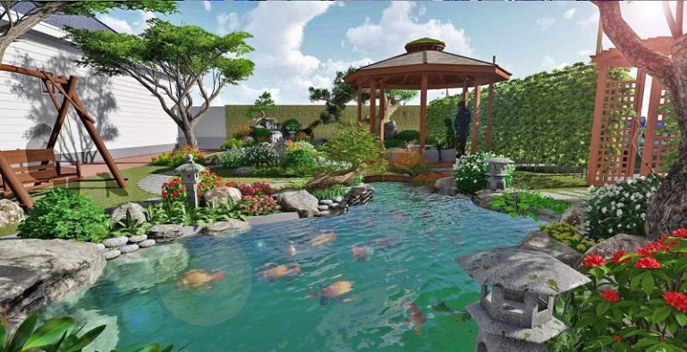 Thiết kế hồ cá koi