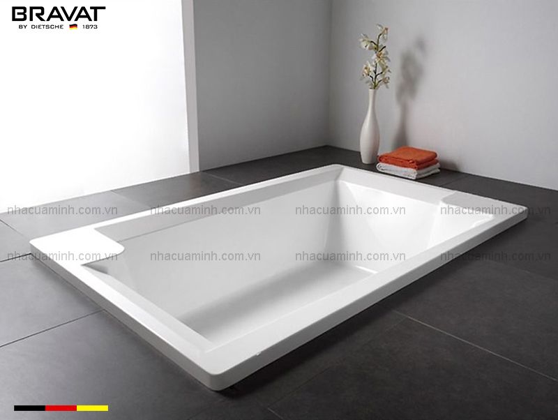 Bồn tắm âm acrylic 17m Bravat