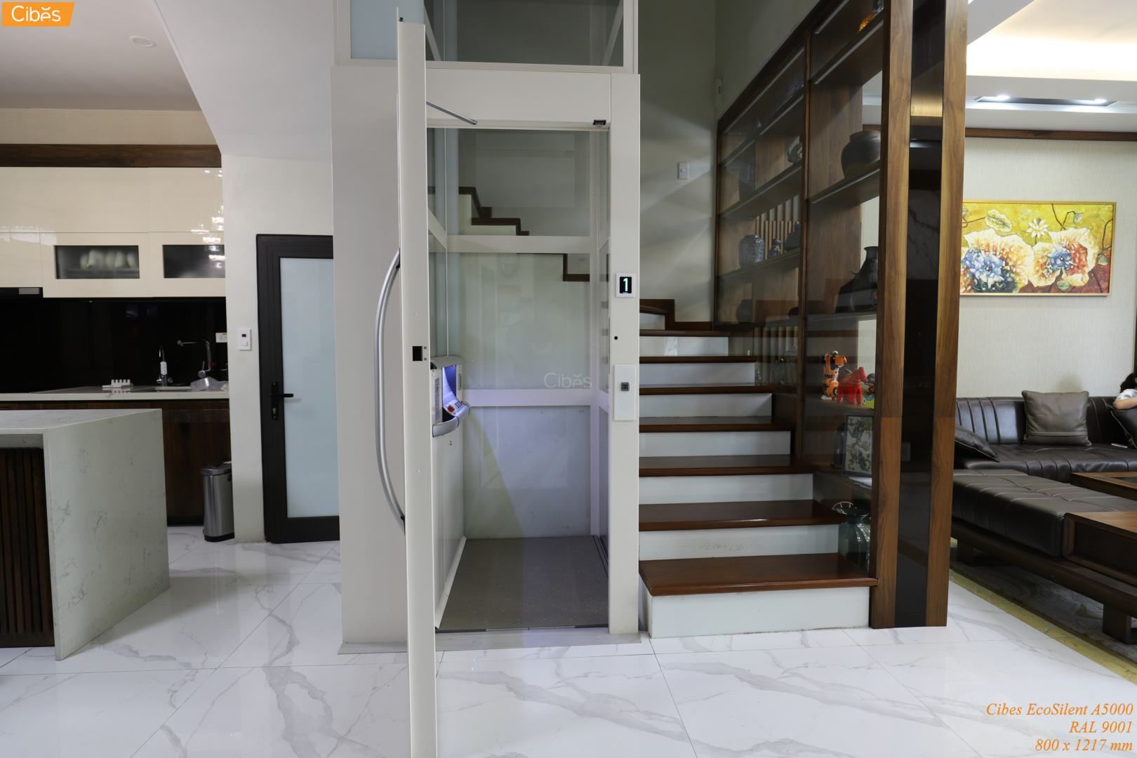 Thiết kế thang máy gia đình