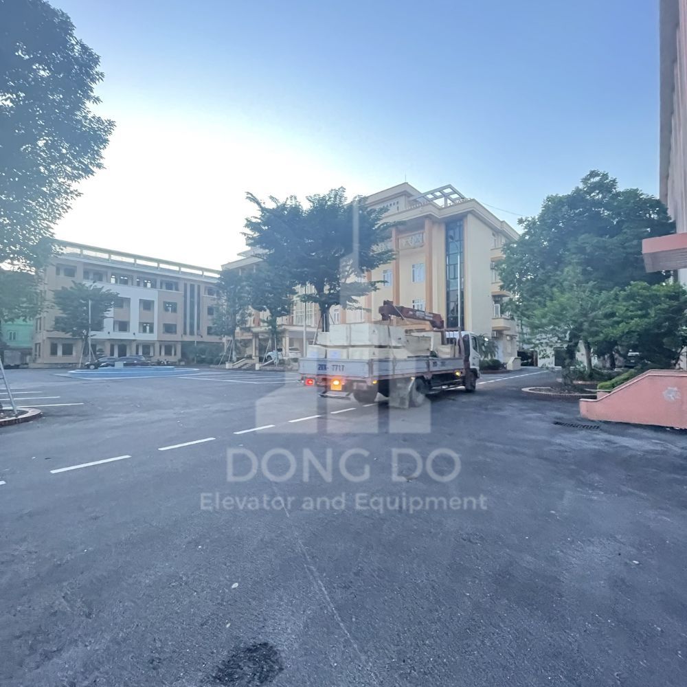 LẮP ĐẶT THANG MÁY TẠI UBND HUYỆN KHOÁI CHÂU 