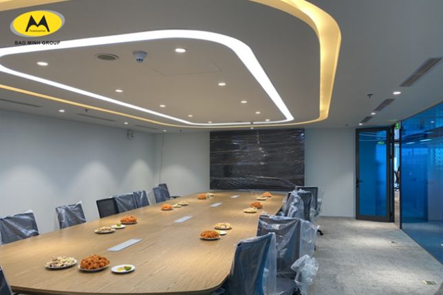 Thi công hoàn thiện văn phòng MB Bank 21 Cát Linh