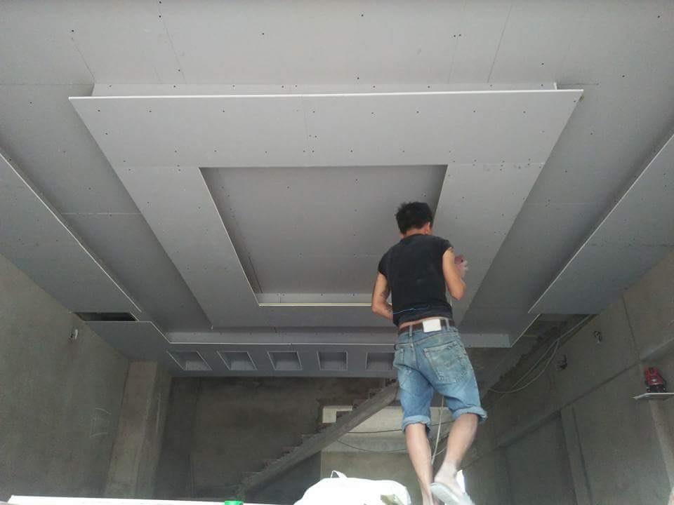 Thi công trần thạch cao