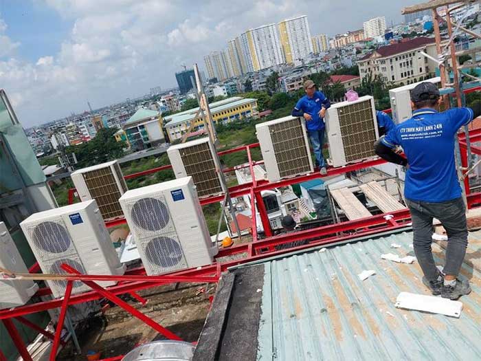 Lắp đặt hệ thống máy lạnh