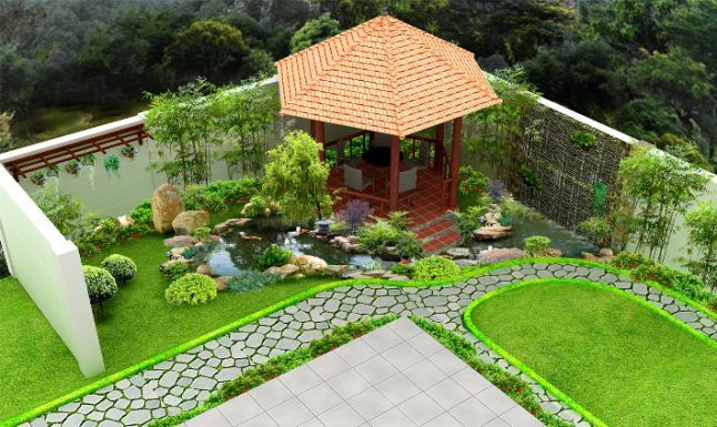 Thiết kế cảnh quan tiểu cảnh sân vườn
