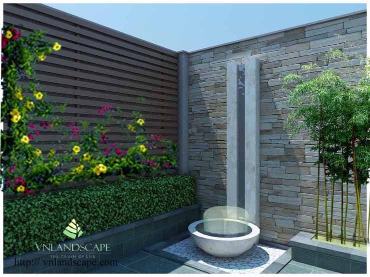 Thiết kế sân vườn biệt thự