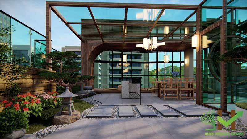 Thiết kế vườn trên sân thượng