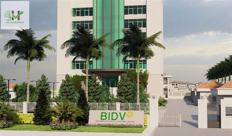 Thiết kế cảnh quan khuôn viên Tòa nhà BIDV