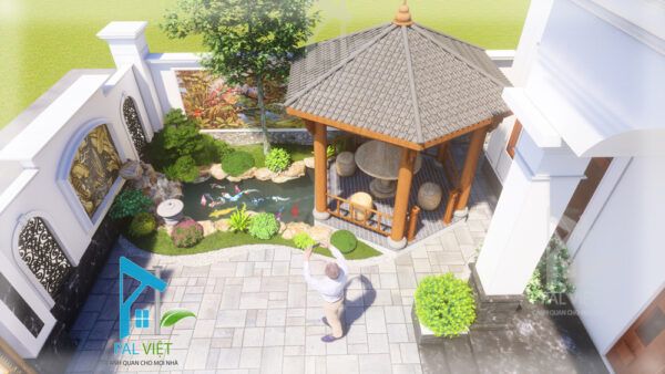 THIẾT KẾ SÂN VƯỜN HỒ KOI