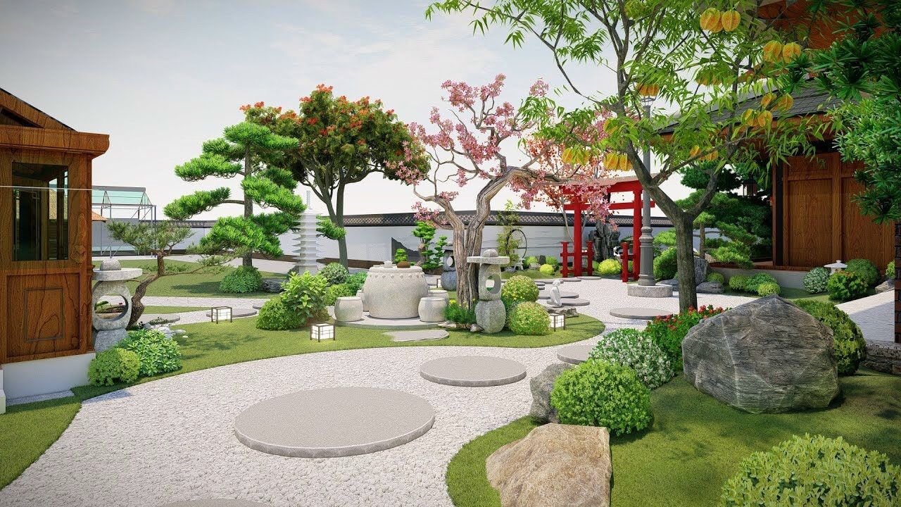 Thiết kế thi công sân vườn