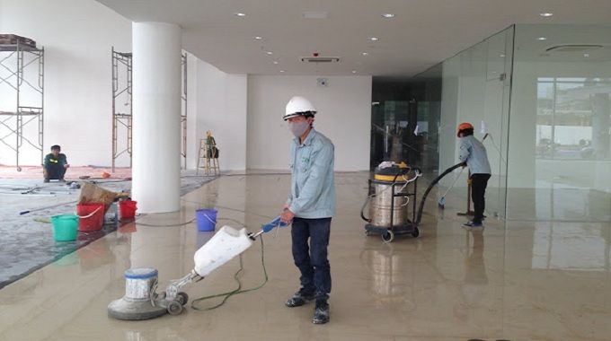 Vệ sinh công trình sau thi công