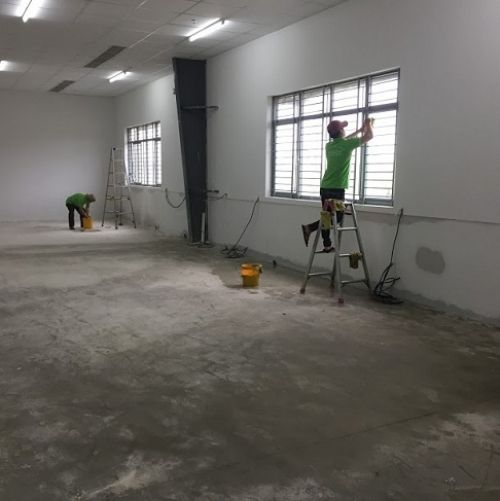 Vệ sinh công trình sau xây dựng
