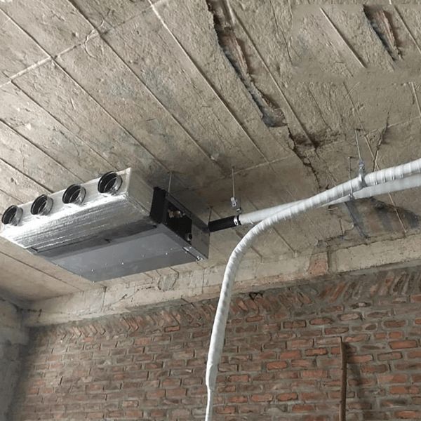 Lắp hệ thống ống đồng âm tường