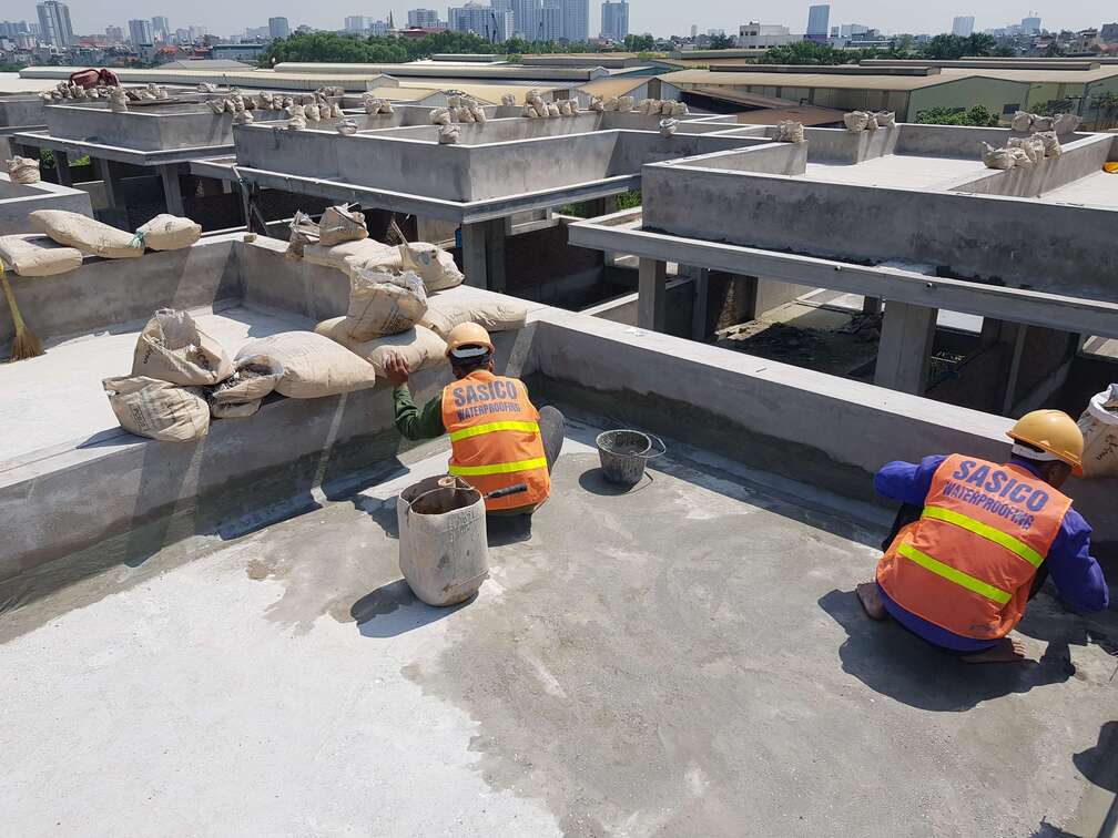 Thi công chống thấm nhà máy
