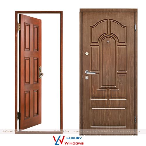 Cửa thép vân gỗ