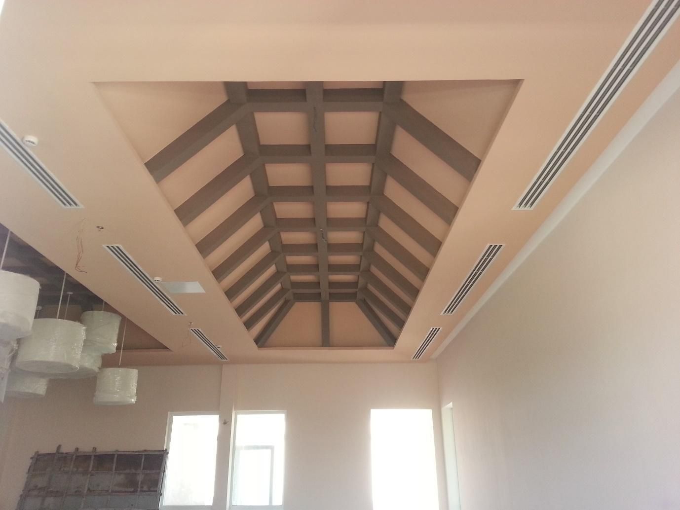 Thi công trần thạch cao khu du lịch Cát Vàng