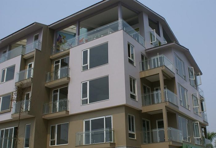 Lan can kính cường lực