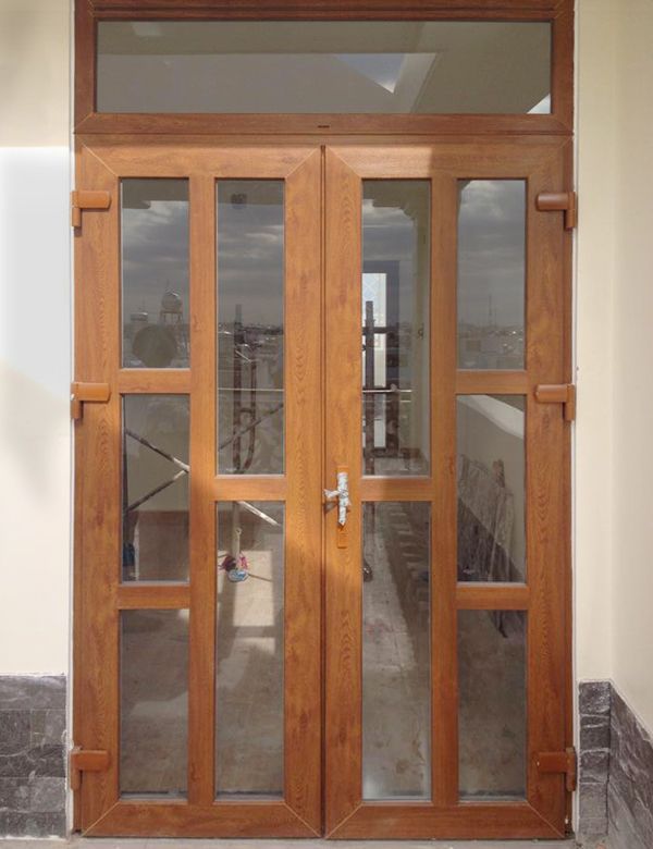 Cửa nhựa lõi thép vân gỗ