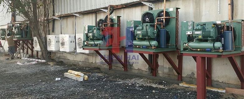 Lắp máy nén lạnh cho công ty