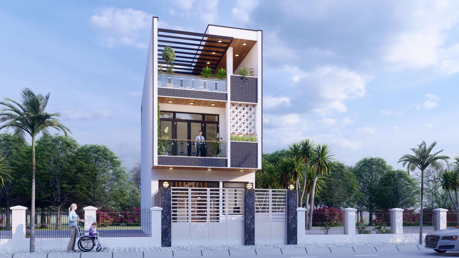 Thiết kế kiến trúc nhà phố