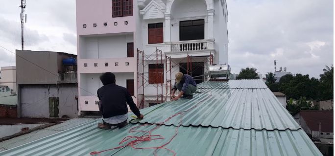 Thi công lắp mái tôn