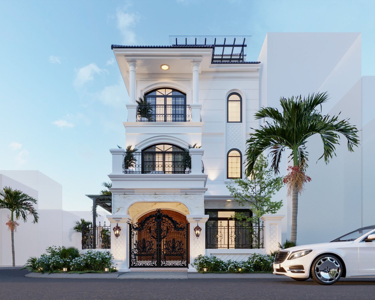 Thiết kế thi công kiến trúc nhà phố