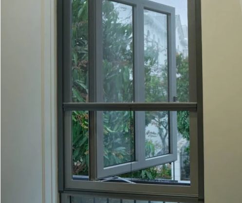 Cửa lưới chống muỗi mở 