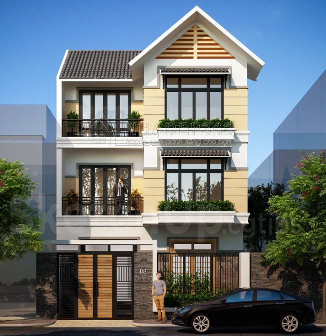 Thiết Kế Nhà Phố 3 Tầng