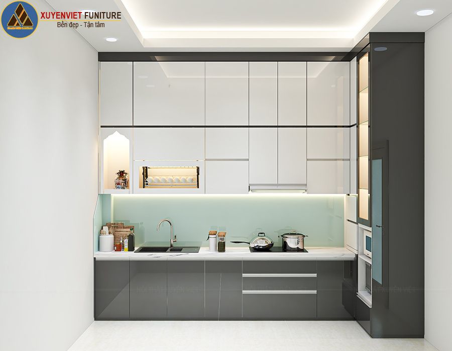 Thi công tủ bếp nhựa
