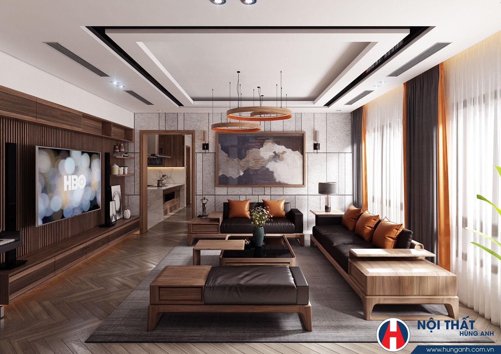 Thi công nội thất biệt thự liền kề LOUIS CITY
