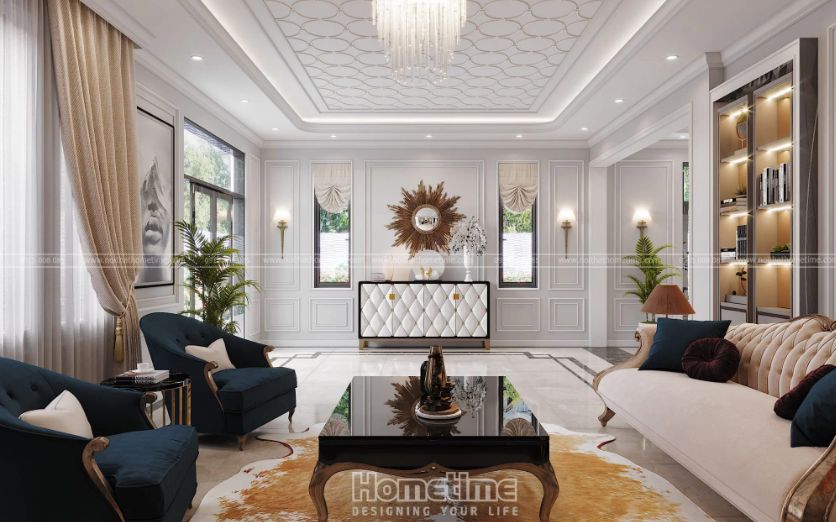 Thiết kế nội thất tân cổ điển biệt thự Vinhomes Marina
