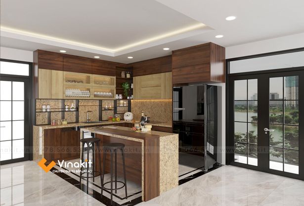 TỦ BẾP GỖ CÔNG NGHIỆP